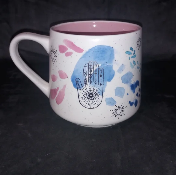 Stay Wild Moon Child Hamsa Hand Evil Eye Mystical 16 oz Coffee Mug EUC - Picture 2 of 4